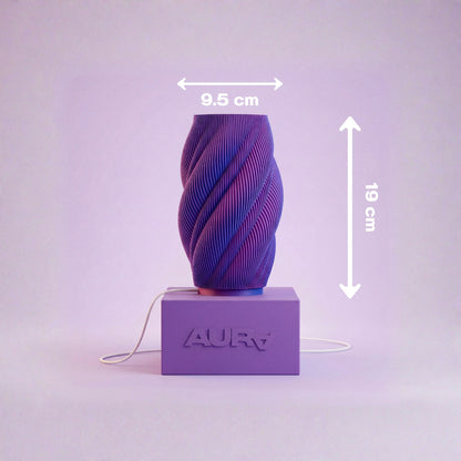 Alpha - lámpara de mesa bicolor,  geometría que hipnotiza