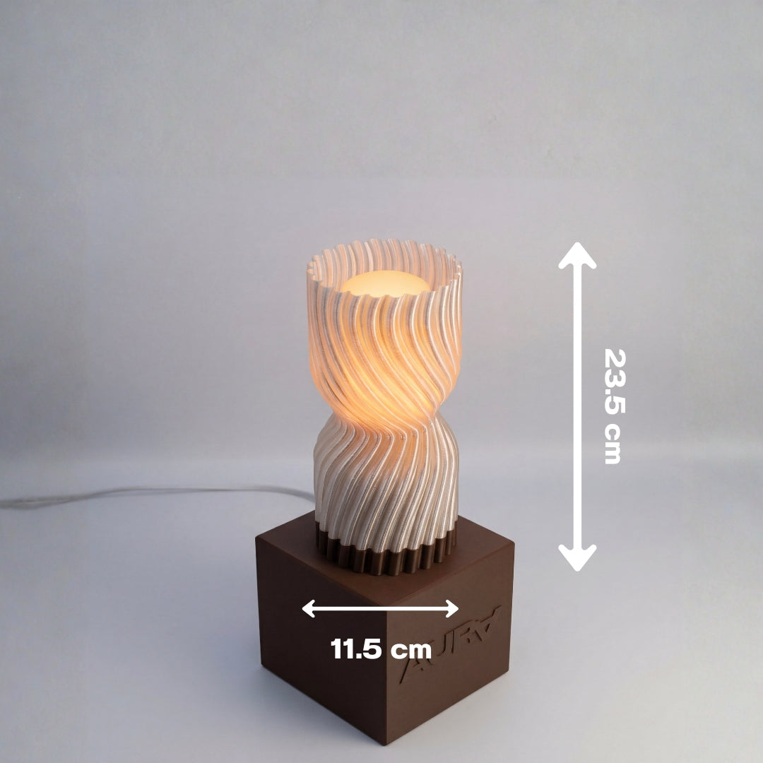 Maia - lámpara de mesa, curvas fluidas y luz envolvente