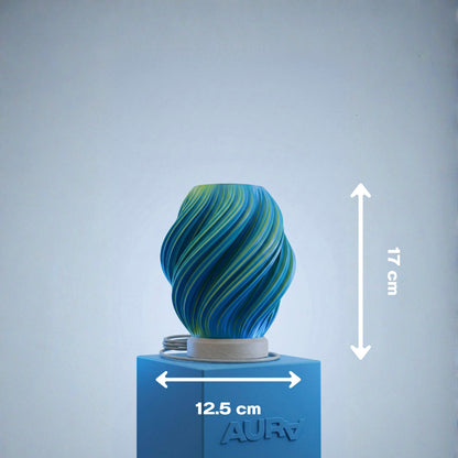 Centauri - lámpara de mesa bicolor, geometría que cobra vida