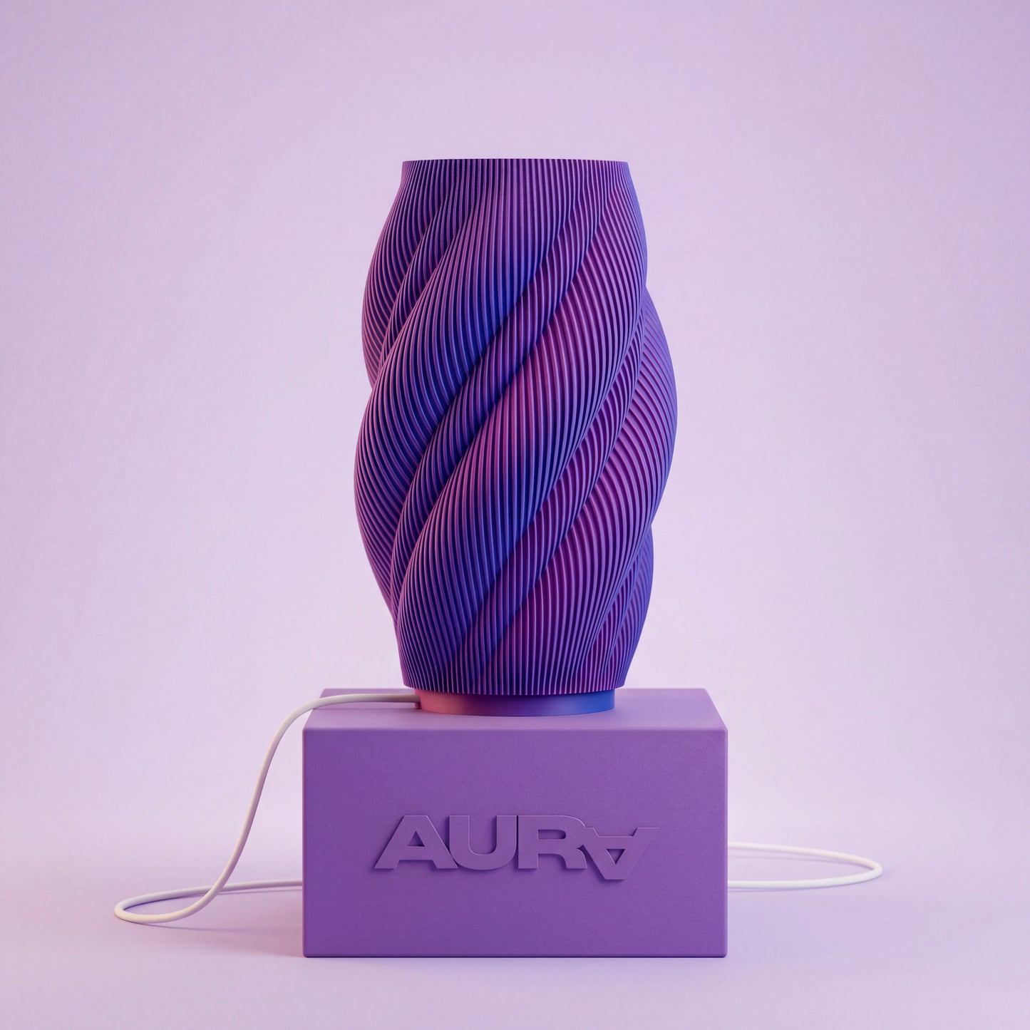 Alpha - lámpara de mesa bicolor,  geometría que hipnotiza