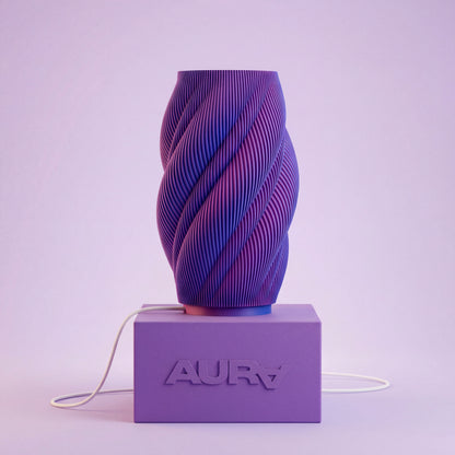 Alpha - lámpara de mesa bicolor,  geometría que hipnotiza