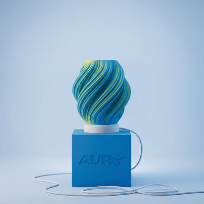 Centauri - lámpara de mesa bicolor, geometría que cobra vida