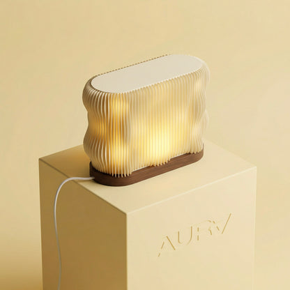 Orión - lámpara de mesa, curvas de luz y calidez