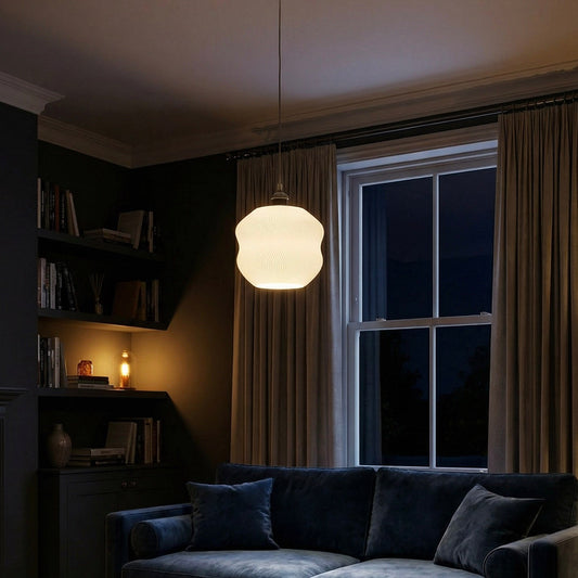 Andrómeda - lámpara colgante, luz y textura en perfecta armonía